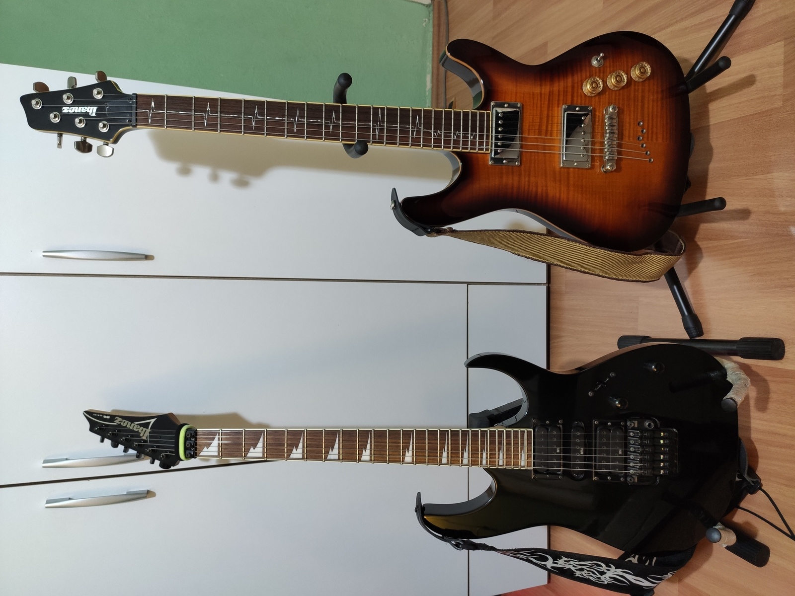 Music Gear Setup by smyrna featuring Ibanez SZ520QM and Ibanez RG370DXZ