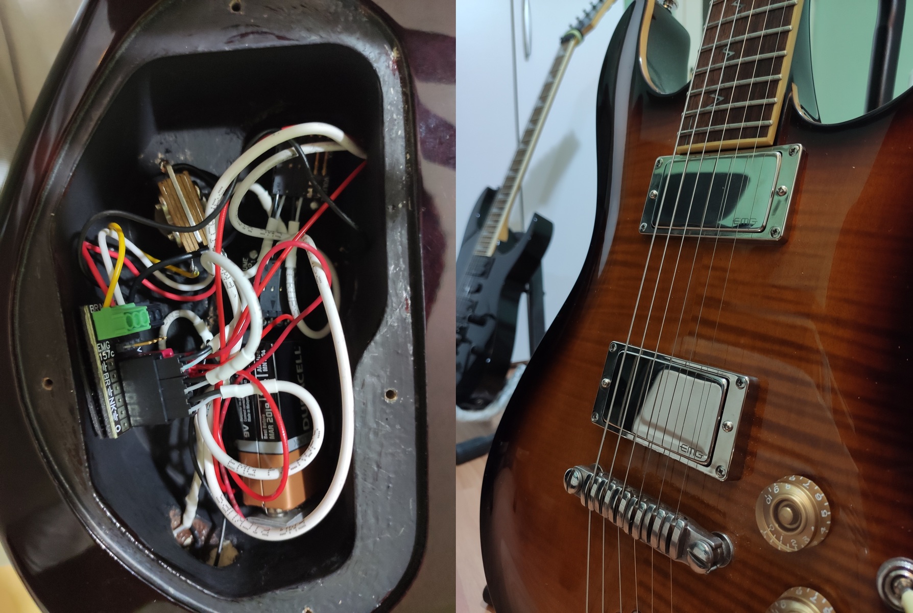 Metal Music Gear Setup by smyrna featuring EMG 60, Ibanez SZ520QM, and EMG 81 Chrome Active Humbucker Pickup