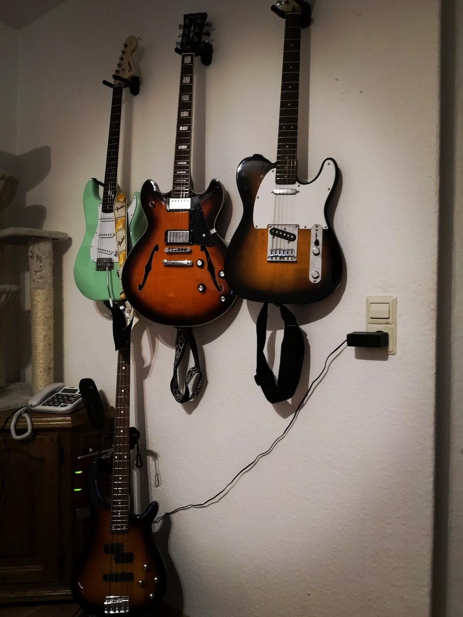 Blues Music Gear Setup by martin_schurer featuring Harley Benton HB-35Plus, Squier Bullet Telecaster, and Squier Affinity Series Stratocaster