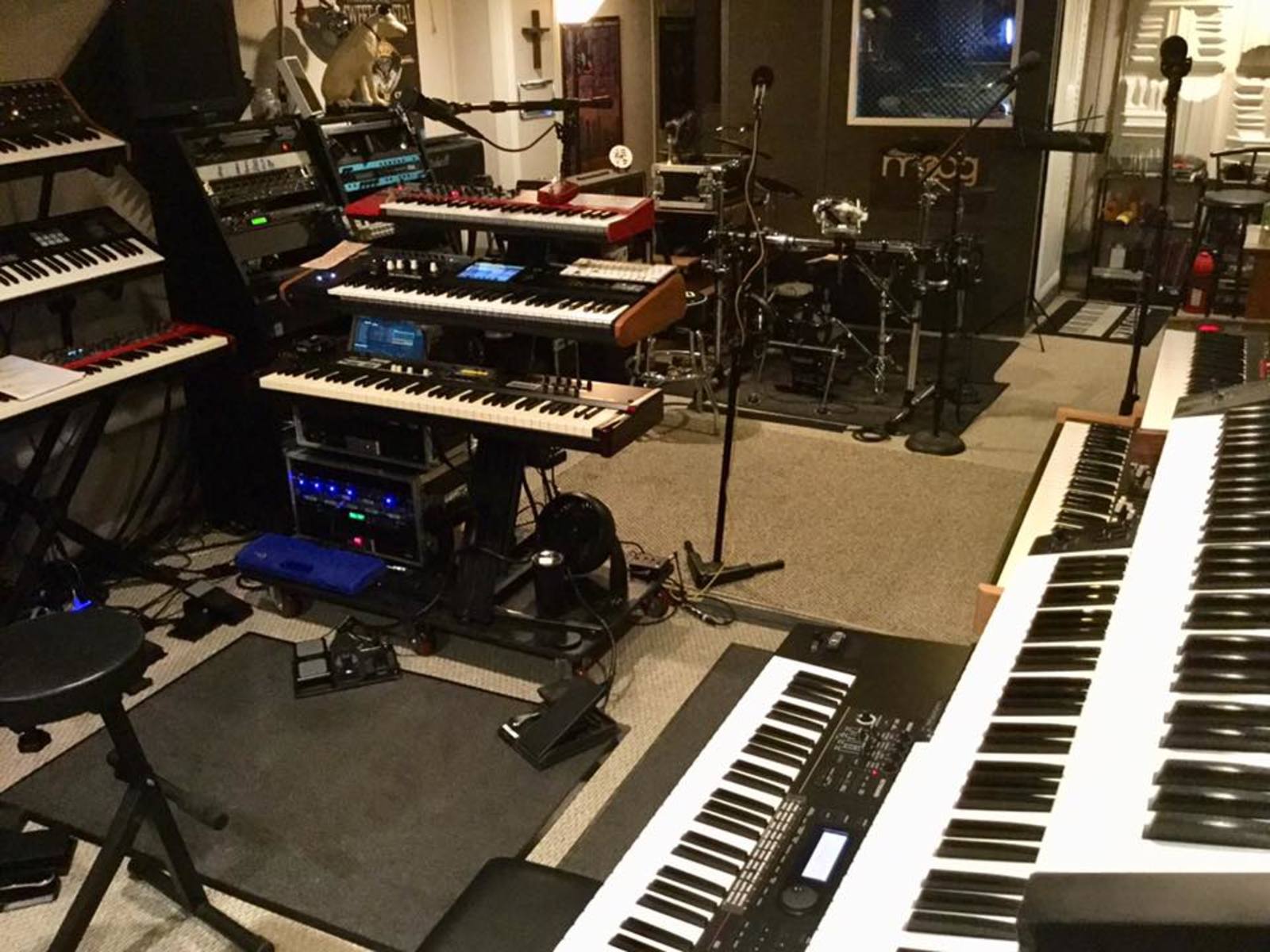 Music Gear Setup by marq_andrew_speck featuring Korg Kronos 61-Key Synthesizer Workstation, Moog Sub 37 Paraphonic Analog Synthesizer, and Roland D-70 and 5 more pieces of gear