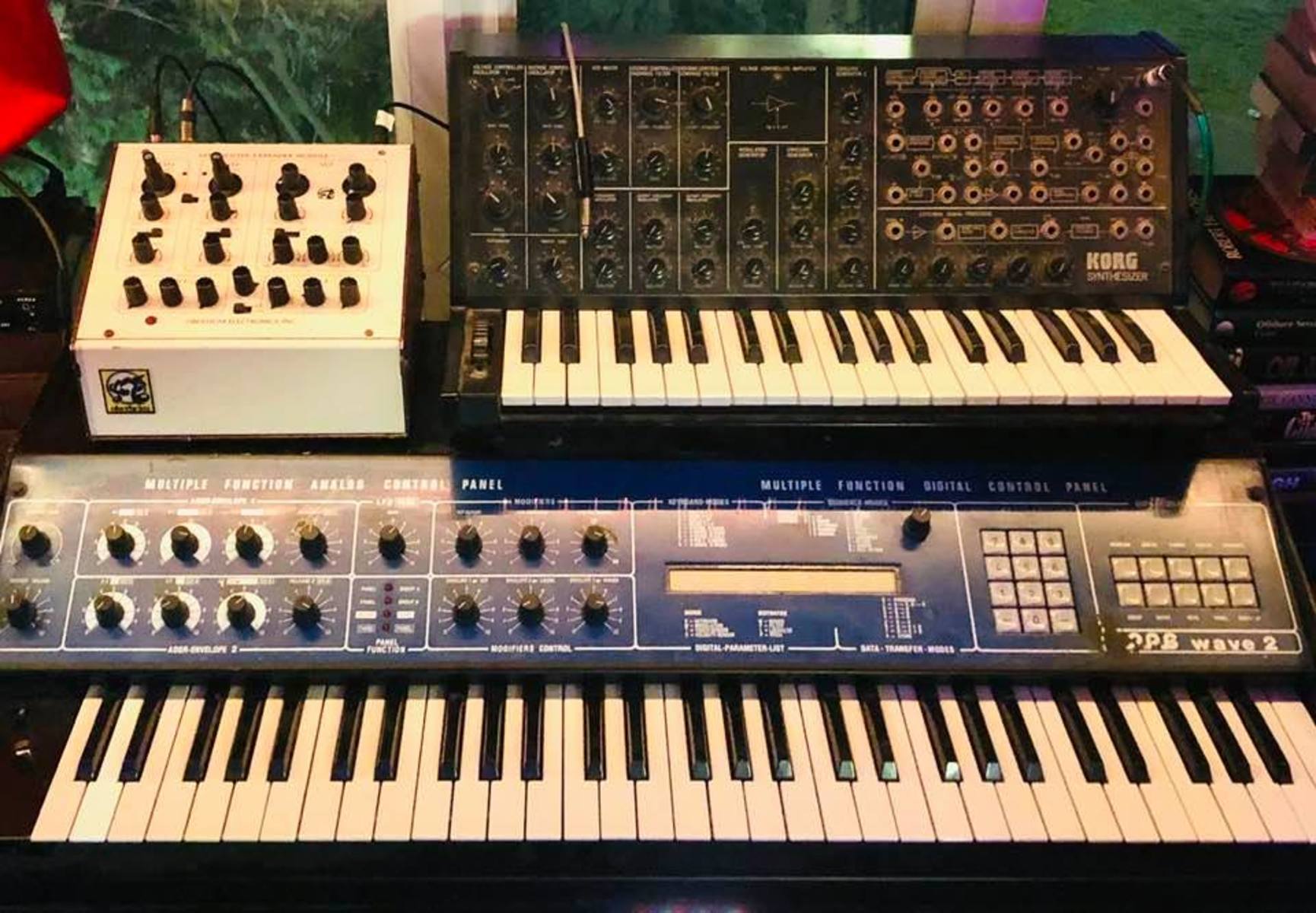 Music Gear Setup by hxs28 featuring Korg MS-20, Oberheim SEM-1 Synthesizer Expander Module, and PPG Wave 2.2