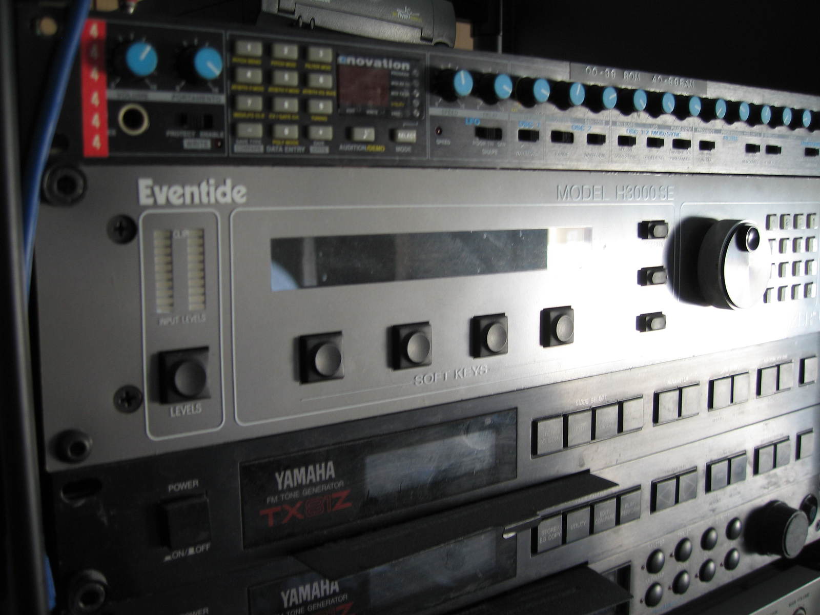 Electronic Studio Setup by hxs28 featuring Yamaha TX81Z, Novation Bass Station Rack, and Eventide H3000 D/SE Ultra Harmonizer