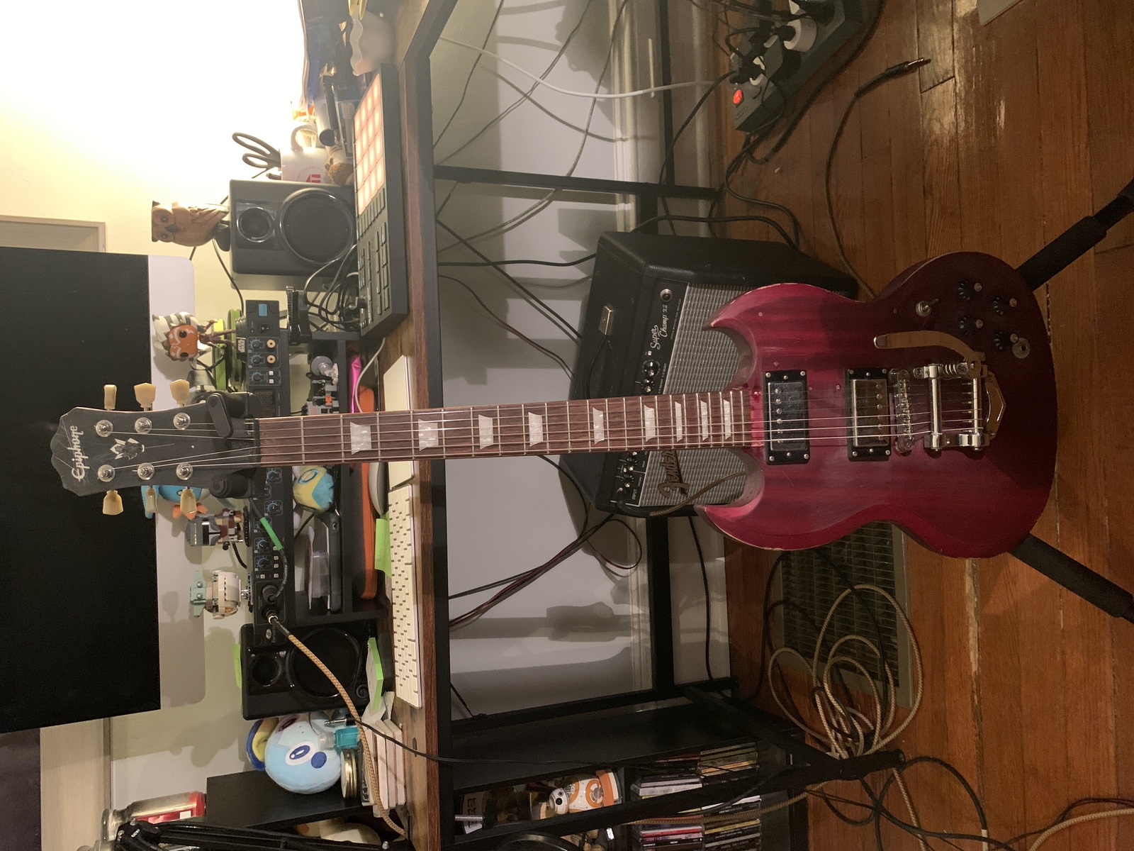 Music Gear Setup by mburridgemusic featuring Epiphone SG G-400