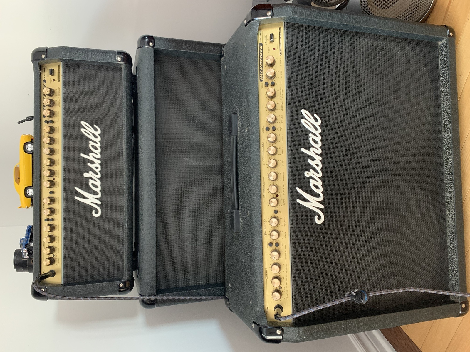 Marshall Amp Rig by max_metal featuring Dunlop Tortex Standard 0.73mm Guitar Picks, Marshall Valvestate VS265R, and Marshall Valvestate VS100 Head