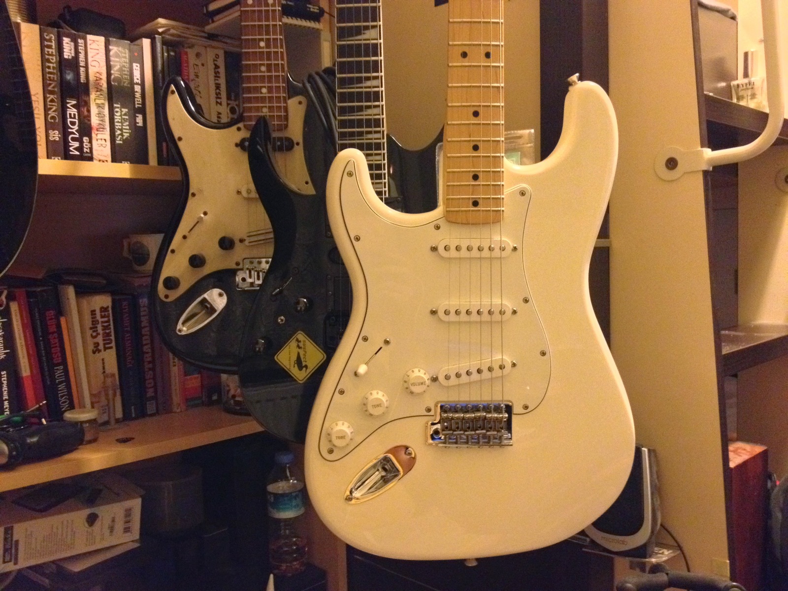 Fender Music Gear Setup by onur_demiroglu featuring Fender Stratocaster Electric Guitar and Ibanez RG 370 DXL