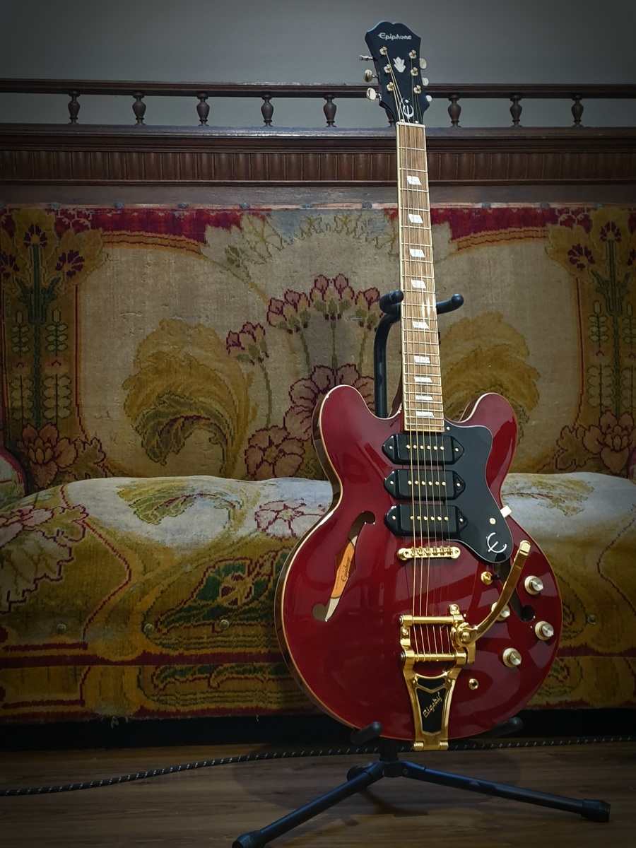 Music Gear Setup by adi_gr featuring Epiphone Riviera Custom P93 with Bigsby