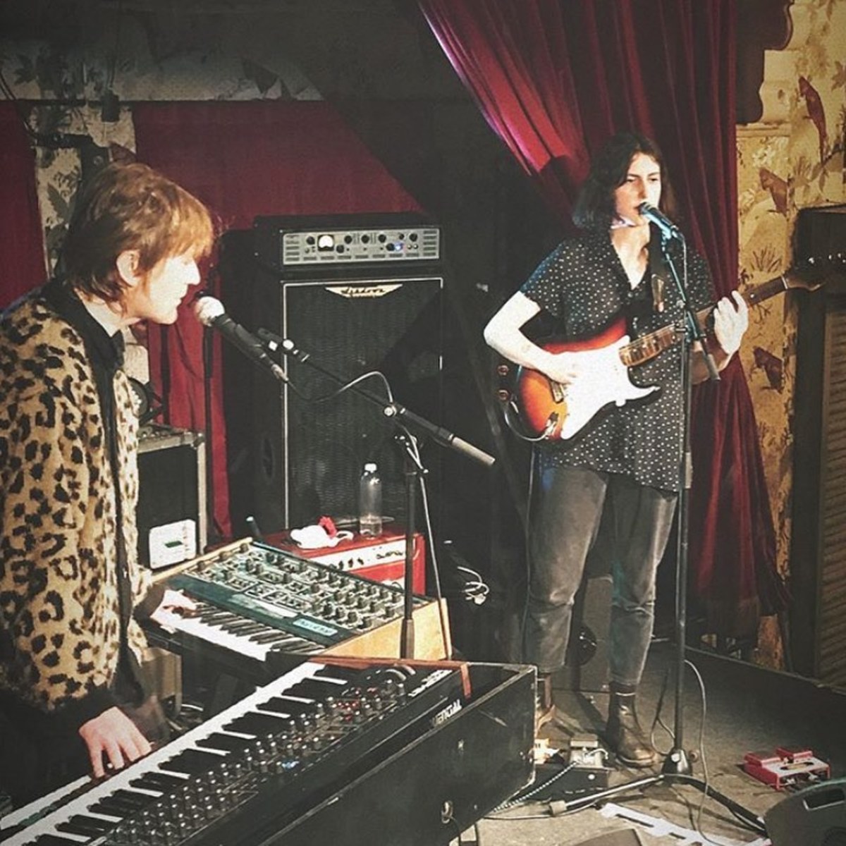 Live Rig by lean_logic featuring Sequential Circuits Pro One Synthesizer, Boss VE-20 Vocal Performer, and Fender Stratocaster Electric Guitar and 2 more pieces of gear
