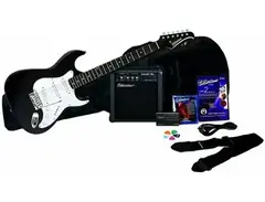 Silvertone Revolver Electric Guitar (Black) main image