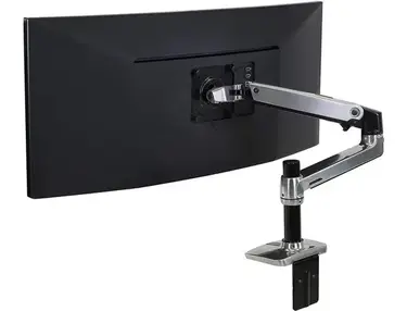 Ergotron LX Desk Monitor Arm, Polished Aluminum