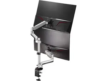AVLT Dual 13"-32" Stacked Monitor Arm Desk Mount