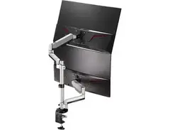 AVLT Dual 13"-32" Stacked Monitor Arm Desk Mount