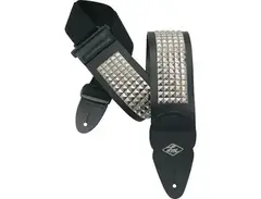 LM Products Studded Leather Guitar Strap Black 3 in. main image