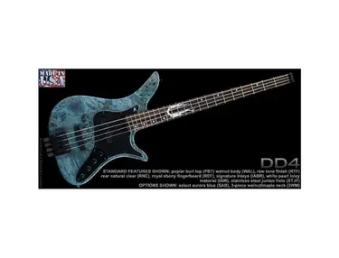 Kiesel DD4 Dustin Davidson Signature Headless Bass