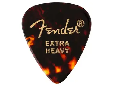 Fender 351 Extra Heavy Celluloid Picks - Tortoiseshell
