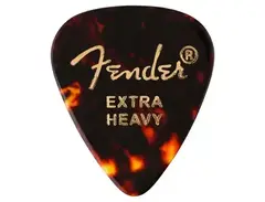 Fender 351 Extra Heavy Celluloid Picks - Tortoiseshell