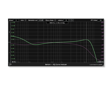 Bertom Audio EQ Curve Analyzer