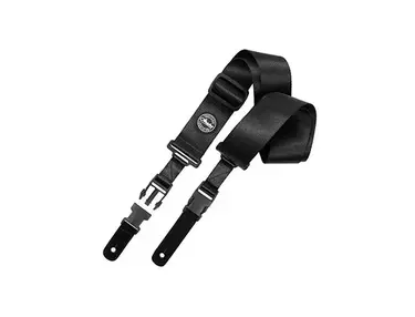 Amumu PA01W-BK Seatbelt Guitar Strap with Clip Black