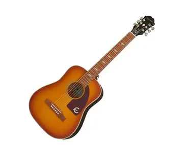 Epiphone Lil Tex Electro Travel Acoustic Outfit, Faded Cherry