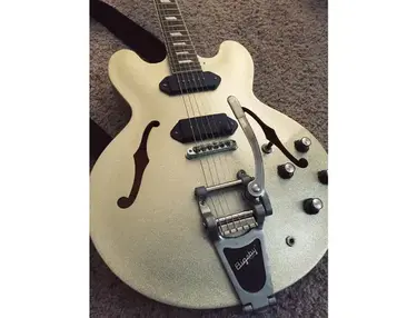 Epiphone Casino with Bigsby and Lollar P90s.