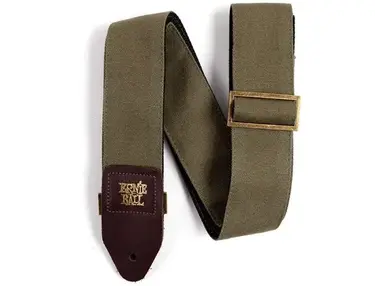 Ernie Ball Olive Canvas Guitar Strap