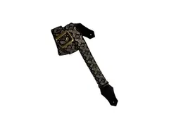 Get'm Get'm Rock'N'Roll Blk&Gld Brocade 2" Guitar Straps main image