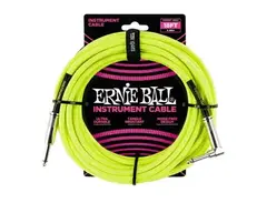 Ernie Ball EB-6080 Instrument Cable Neon Yellow
