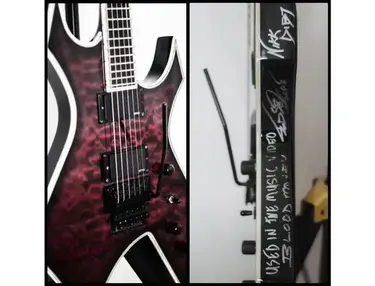 B.C. Rich Warlock NJ DLX - Dope Blood Money music video guitar