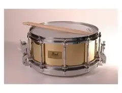 Pearl Free Floating brass 14x6.5" snare drum