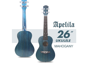 Apelila 26” Concert Acoustic Ukulele Mahogany