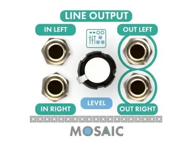mosaic 1u line output module