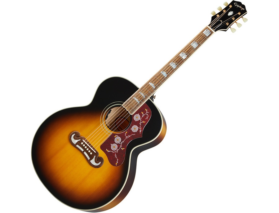 Epiphone Inspired by Gibson J-200 Vintage Sunburst - ranked #249 in  Acoustic-Electric Guitars | Equipboard