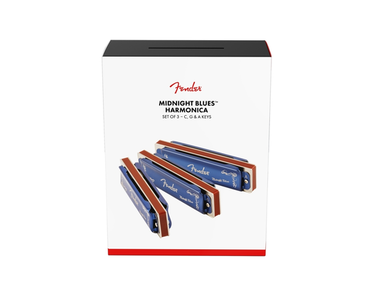 Fender Midnight Blues Harmonicas - 3 Pack with Case