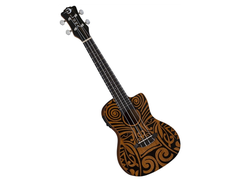Luna Guitars Mahogany Tribal Tenor Ukulele