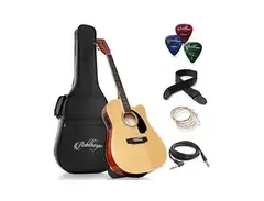Ashthorpe Cutaway Thinline Acoustic Electric Guitar Package main image