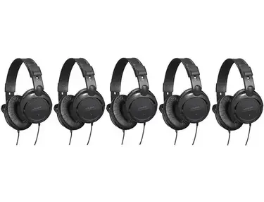 Audio-Technica ATH-BSW Headphone 5 Pack - Black