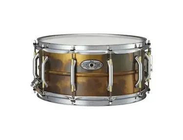Pearl sensitone 16x 6.5" premium beaded brass snare