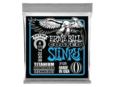 Ernie Ball Titanium Coated RPS Extra Slinky Guitar Strings (8-38)