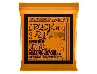 Ernie Ball Classic Rock 'n' Roll Hybrid Slinky Guitar Strings (9-46)