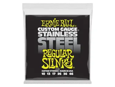 Ernie Ball Regular Slinky Stainless Steel Guitar Strings (10-46)
