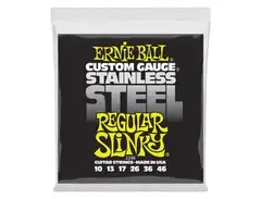 Ernie Ball Regular Slinky Stainless Steel Guitar Strings (10-46)