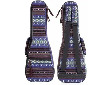 HOT SEAL 10MM Fashion Durable Adjustable Ethnic Ukulele Case Bag Bohemia style ukulele cover (23/24 in, Bohemia NO.8)