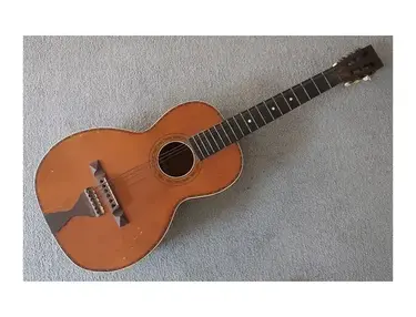1930s Regal Parlor Guitar Airplane Bridge