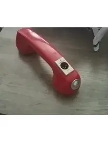 Red Rotary Microphone