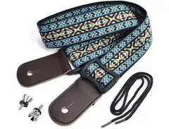 CLOUDMUSIC Hawaiian Blue Ukulele Strap main image