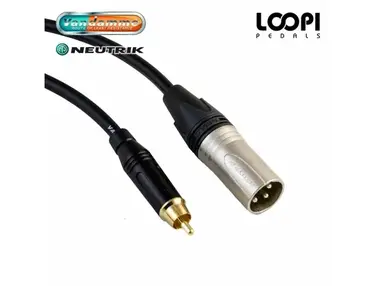 Loopi Pedals XLR to RCA Unbalanced Audio Lead