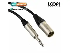 Loopi Pedals XLR to TRS Jack Balanced Patch Cable main image