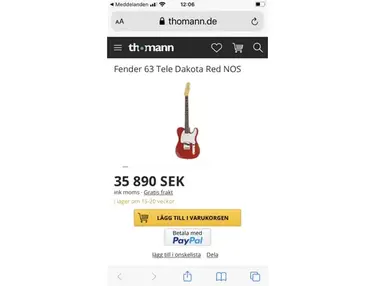 Fender Telecaster ( Eric Clapton Edition)