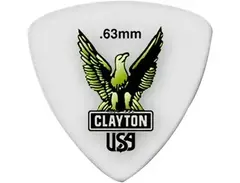 Clayton Acetyl Rounded Triangle Guitar Picks .63 mm
