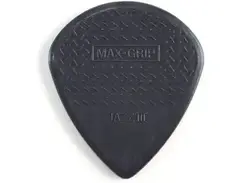 Dunlop Jazz III Max Grip Nylon "Stiffo" 1.38mm Guitar Picks - Black