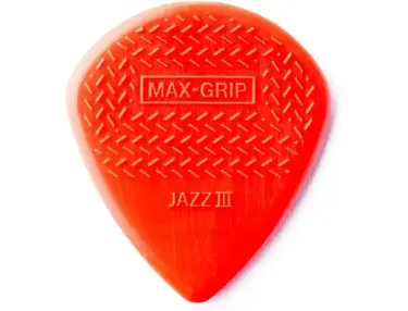 Dunlop Jazz III Max Grip Nylon 1.38mm Guitar Picks - Red